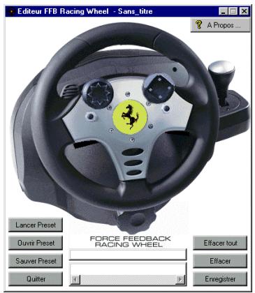 TRUSTMASTER FORCE FEEDBACK RACING WHEEL - Programmer le VOLANT - 1