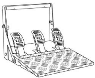 TRUSTMASTER T500 RS - TURING THE PEDAL SET POSITION OVER - 1