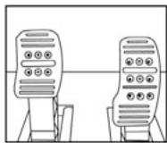 TRUSTMASTER T500 RS - 3-1 ネダルの高さを調整する - 1