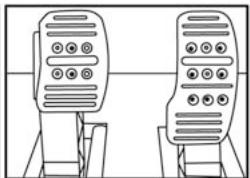 TRUSTMASTER T500 RS - Regolazione del POSIZIONAMENTO dei pedali - 3