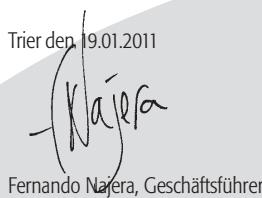 Trier den 19.01.2011 - (Najera) Fernando Nafera, Geschäftsführer