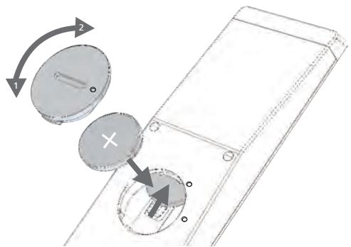 LOEWE SOUNDVISION - Batterien einsetzen - 1