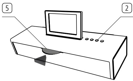 LOEWE SOUNDVISION - Inleggen van de schijven - 1