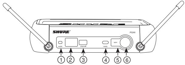 SHURE PGX WIRELESS - Panneau frontal - 1