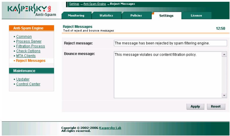 KASPERSKY ANTI-SPAM FOR LINUX - Notifications de non-reception d'un message - 1