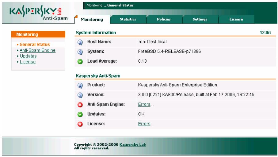 KASPERSKY ANTI-SPAM FOR LINUX - Surveillance - 1