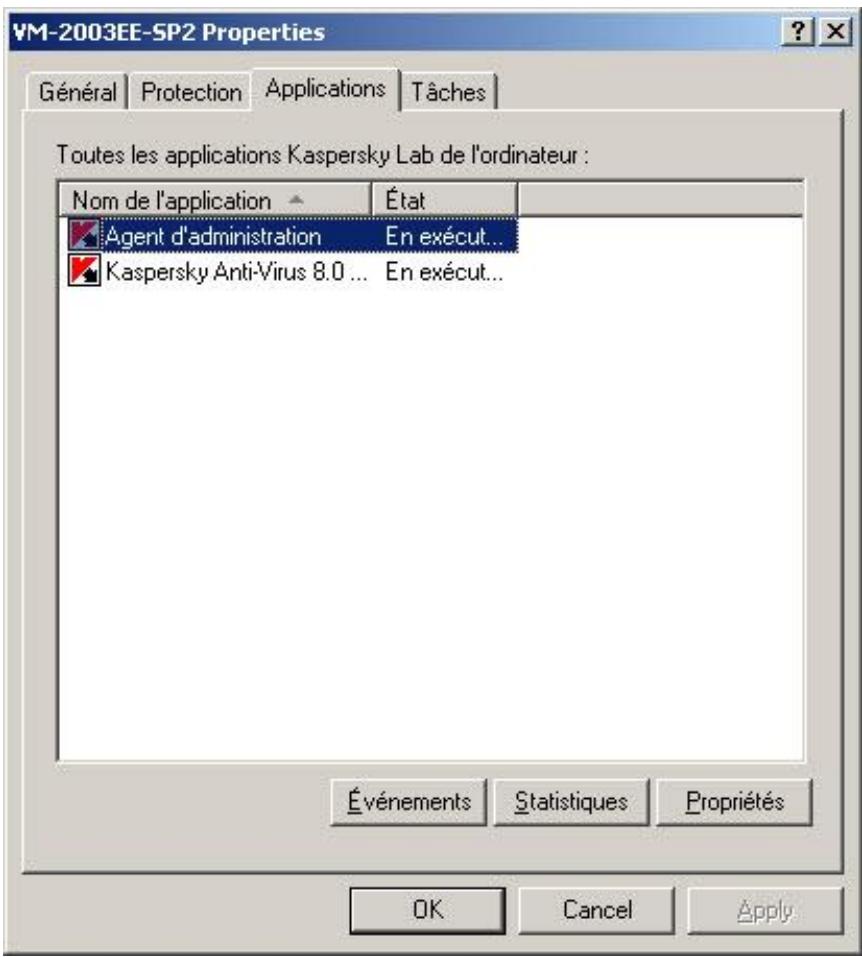 KASPERSKY ANTI-VIRUS FOR STORAGE - Boite de dialogue parametres de l'application - 1
