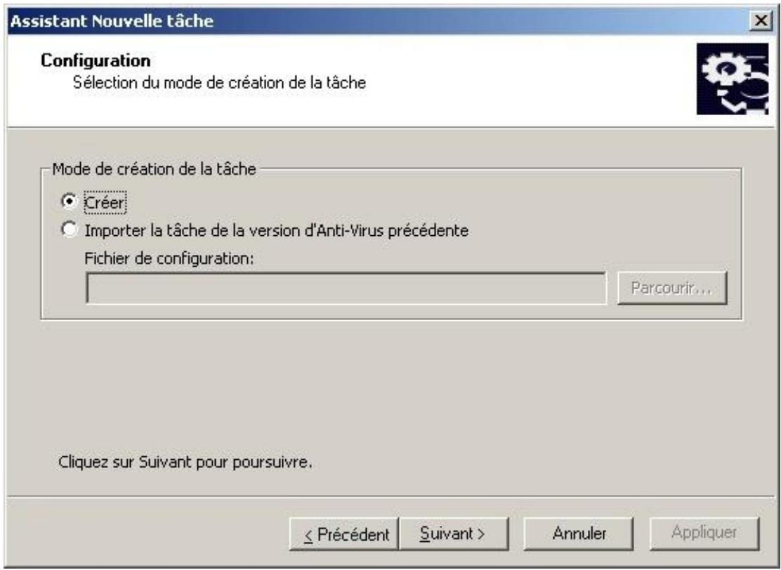 KASPERSKY ANTI-VIRUS FOR STORAGE - Creation d'une TACHE dans kaspersky administration KIT - 1