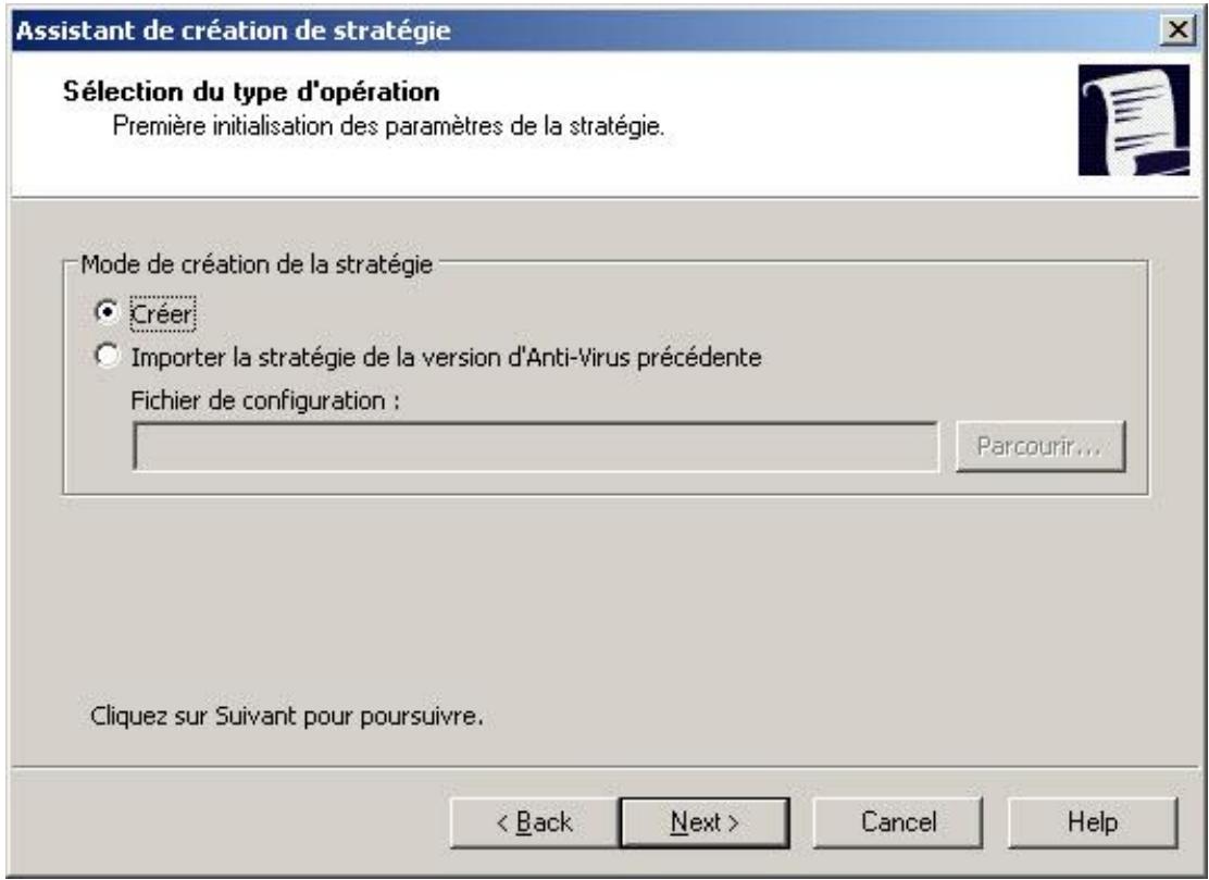 KASPERSKY ANTI-VIRUS FOR STORAGE - Creation d'une strategie dans kaspersky administration kit - 1