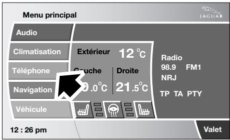 JAGUAR XK 2008 - Recherche de nom et effacement de noms dans le répertoire : - 1