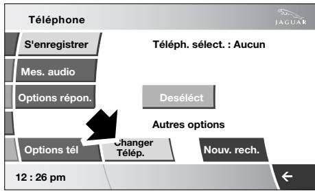 JAGUAR XK 2008 - Changement ou suppression de téléphone - 2