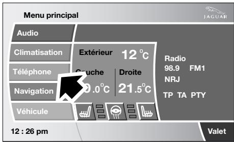 JAGUAR XK 2008 - Appareillage et positionnement via l'écran tactile - 1