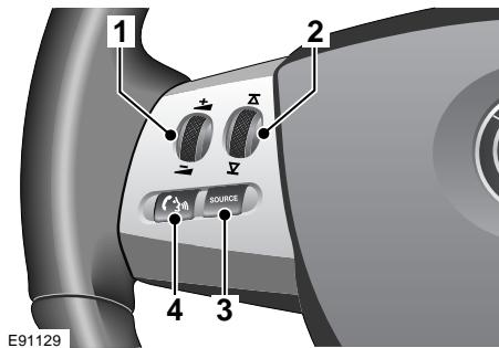 JAGUAR XK 2008 - Commandes du systeme AUDIO - 1