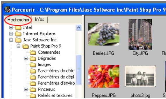 PAINT SHOP PRO PAINT SHOP PRO 9 - Utilisation de l'onglet Rechercher du Visualiseur - 1