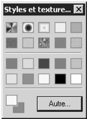 PAINT SHOP PRO PAINT SHOP PRO 9 - Onglets de la palette Styles et textures - 4