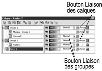 PAINT SHOP PRO PAINT SHOP PRO 9 - Liaison de calques et de groupes de calques - 1