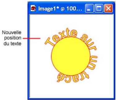 PAINT SHOP PRO PAINT SHOP PRO 9 - Déplacement du texte le long de son trace - 3
