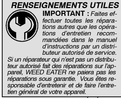WEED EATER 545117552 - Entretien - 1