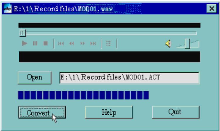 NEO SHYN - Conversion des fichiers ACT en format WAV - 3