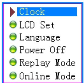 NEO TRINITY 1000 - - Liste de menus : - 1