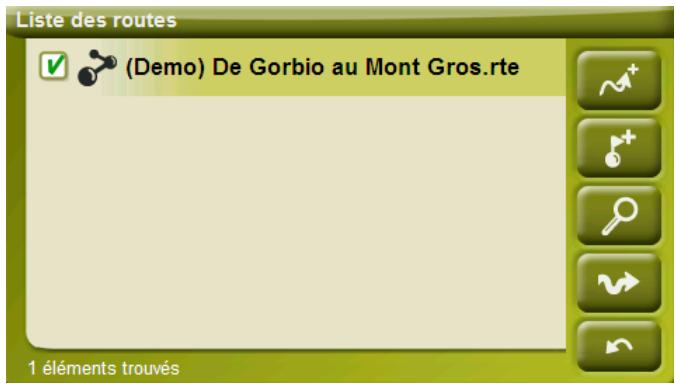 IGN E VADEO X - Listede routes - 1