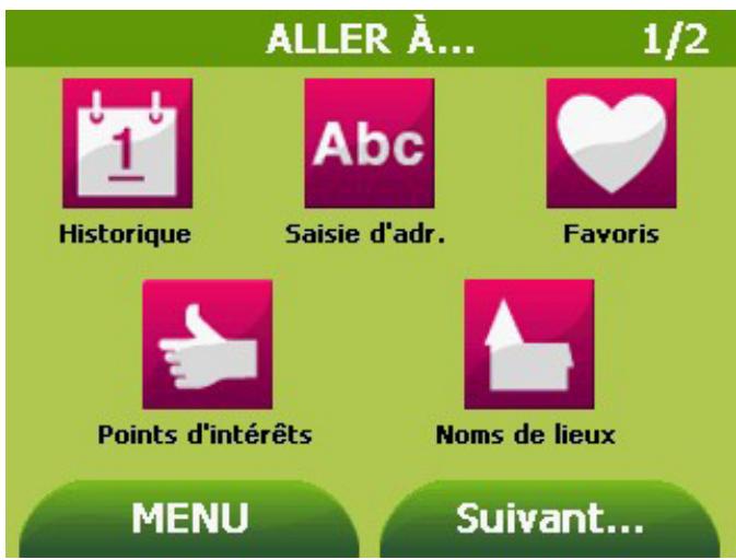 IGN EVADEO - Vous pouvez saisir votre destination de multiples façon - 1