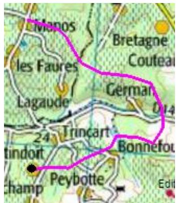 IGN EVADEO M35 - Creer une trace - 2