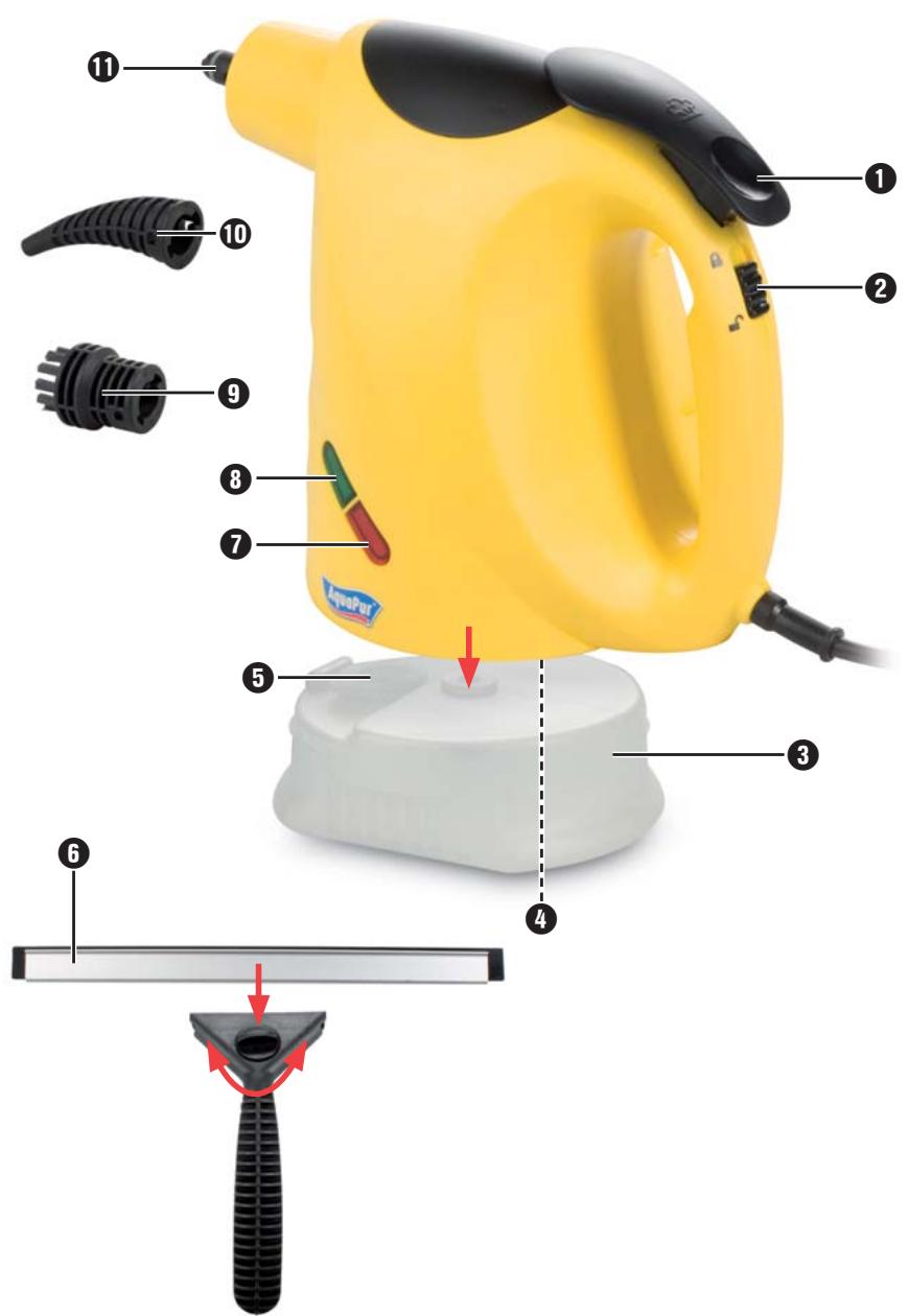 AQUAPUR ADR 1300 B2 - Handdampfreiniger ADR 1300 B2 - 2