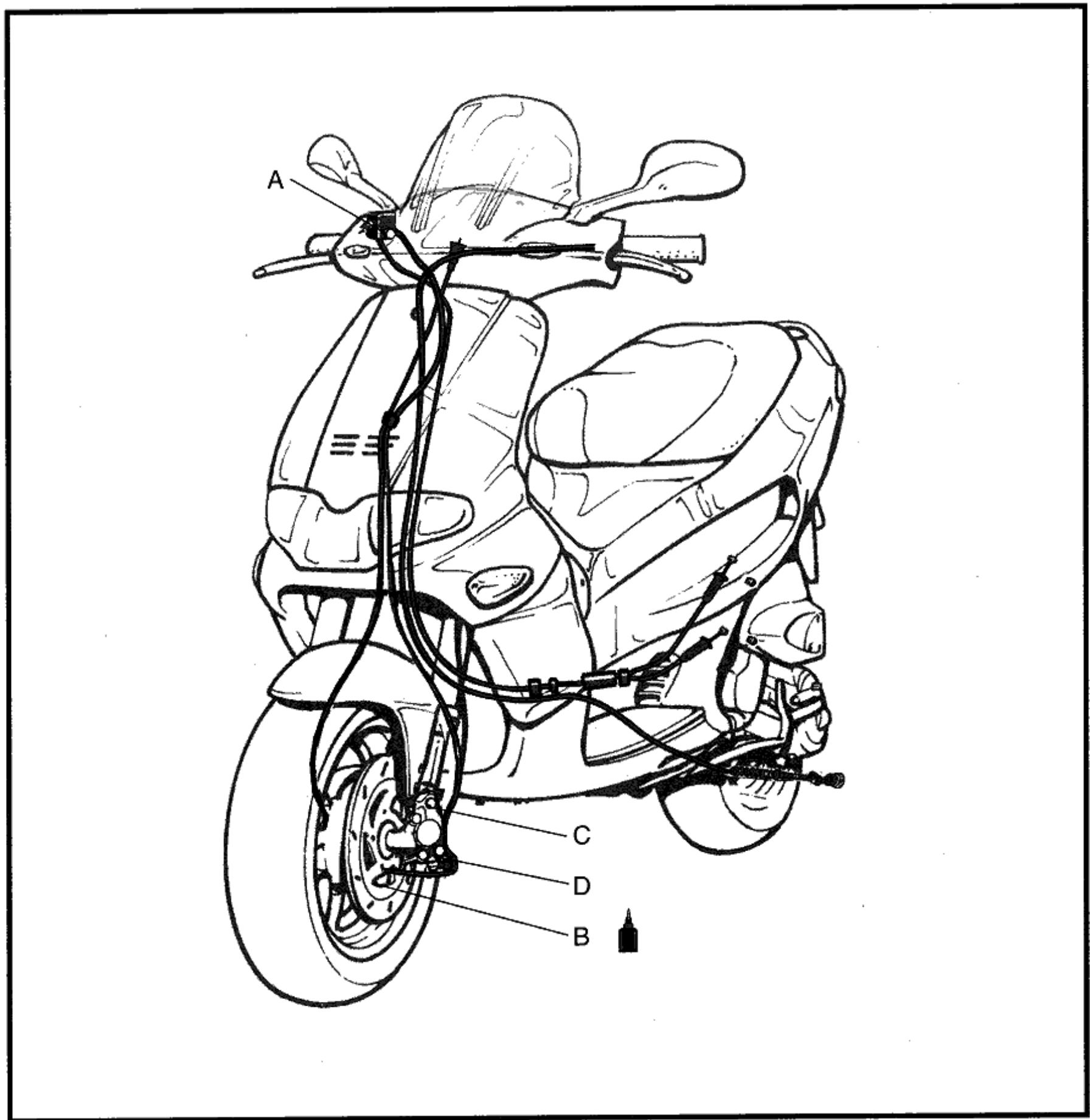 GILERA RUNNER FX - Circuit de freinage - 1