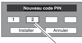 LOGICOM-SANYO PLC-XW60 - Changez le paramètre Verrouiller le code PIN - 4