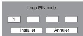 LOGICOM-SANYO PLC-XW60 - Boite de dialogue Verrouiller le code PIN logo - 1