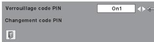 LOGICOM-SANYO PLC-XW60 - Changez le paramètre Verrouiller le code PIN - 1