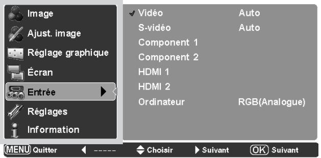 LOGICOM-SANYO PLV-Z2000 - Utilisation du menu à l'écran - 3