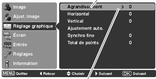 LOGICOM-SANYO PLV-Z2000 - Menu Réglage graphique - 3