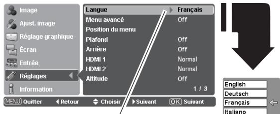 LOGICOM-SANYO PLV-Z700 - Langue - 1