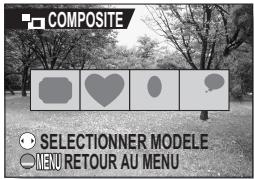 LOGICOM-SANYO XACTI VPC-S6 - Appuyez sur le bouton [«] ou [»] pour sélectionner un modele composite et appuyez ensuite sur le bouton de réglage SET. - 1