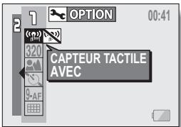 LOGICOM-SANYO XACTI VPC-S6 - Sélectionnez le menu du capteur tactile. - 1