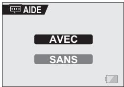 LOGICOM-SANYO XACTI VPC-S6 - Sélectionnez l'icone d'affichage de l'aide et appuyez sur le bouton de réglage SET. - 1