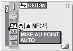 LOGICOM-SANYO XACTI VPC-S6 - Sélectionnez le menu de plage de mise au point. - 2
