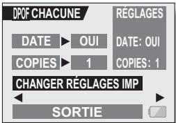LOGICOM-SANYO XACTI VPC-S6 - Sélectionnez "AJOUTER RÉGLAGES IMP" et appuyez sur le bouton de réglage SET. - 1