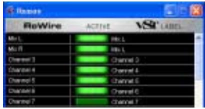 PROPELLERHEAD REASON 2.0 - Affectation dans l'application hote ReWire - 1