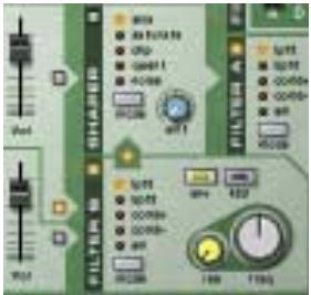 PROPELLERHEAD REASON 2.0 - Un ou deux oscillateurs affectés aux deux filtres en série - 1