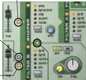 PROPELLERHEAD REASON 2.0 - Différents boutons permettent d'affector les signaux de nombreuses façon. - 1
