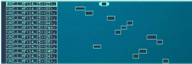 PROPELLERHEAD REASON 2.0 - Classement des zones selon leur tessiture - 1