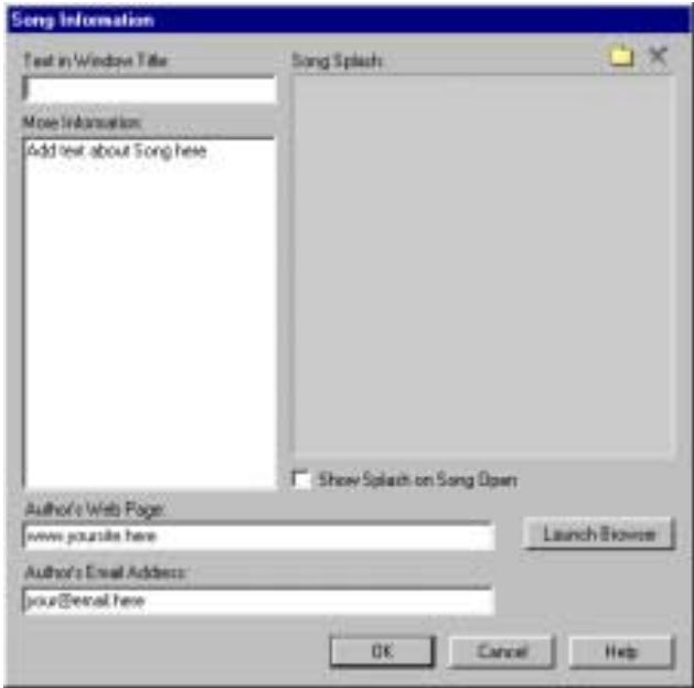 PROPELLERHEAD REASON 2.0 - Song Information... - 1