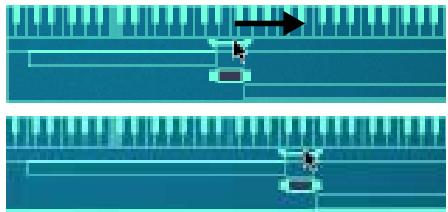 PROPELLERHEAD REASON 2.0 - Déplacement de zones à l'aide de la barre de tessiture - 1