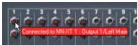 PROPELLERHEAD REASON 2.0 - Placez le pointeur sur un connecteur. - 1