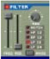 PROPELLERHEAD REASON 2.0 - Section du filtré FILTER - 1