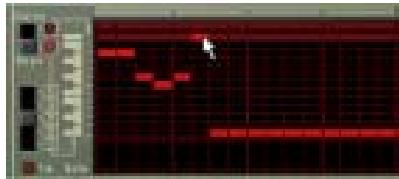PROPELLERHEAD REASON 2.0 - Cliquez dans la grille (moitié supérieure) de la fenêtre des Patterns. - 1