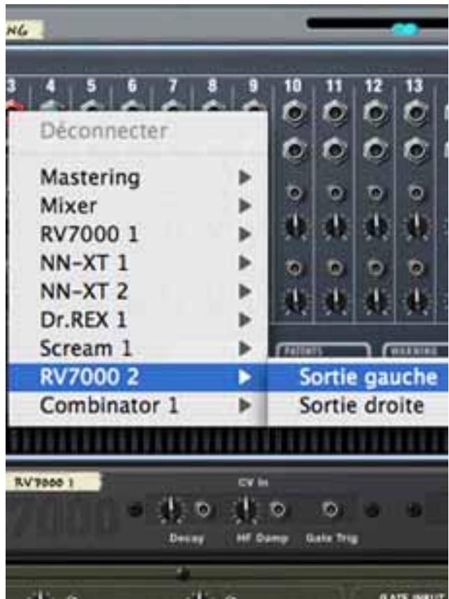 PROPELLERHEAD REASON 4 - Utiliser les menus pop-up - 1